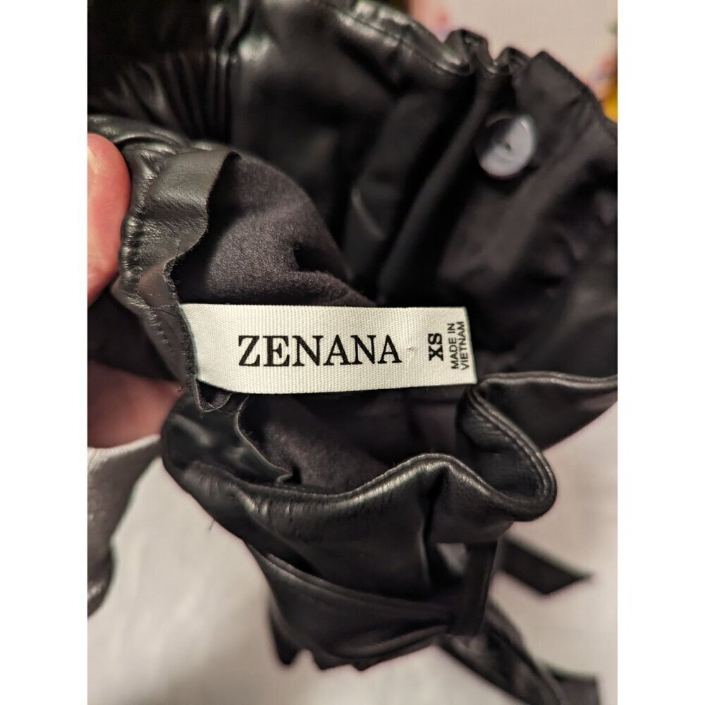 Zenana Shorts Womens Size XS Faux Leather Paperbag Waist Belted Dressy Casual - Picture 5 of 13
